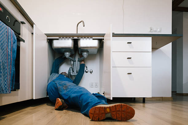 Professional Drain Cleaning technician working in Mount Holly, NC